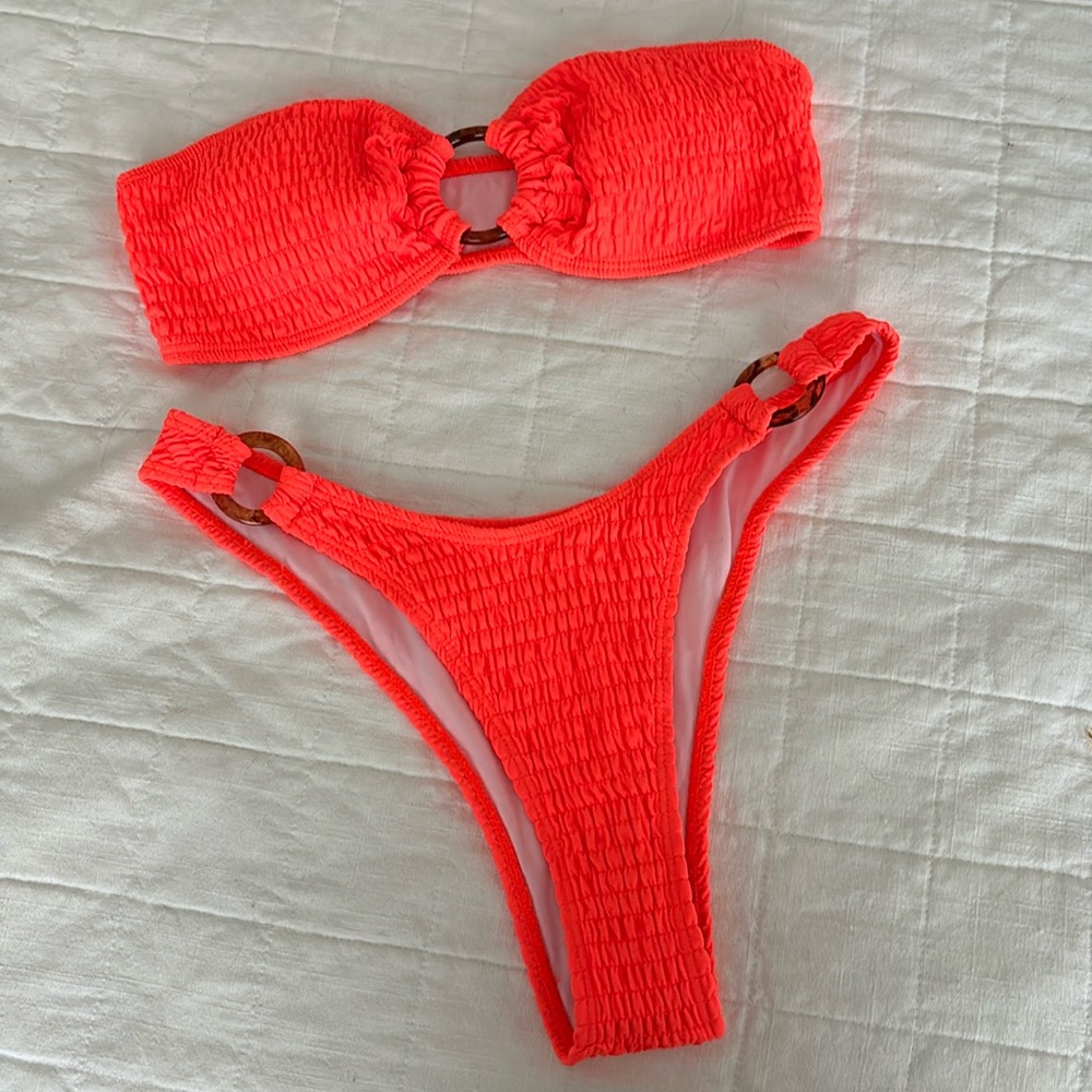 Brand New Orange Tortoise Ring Bikini